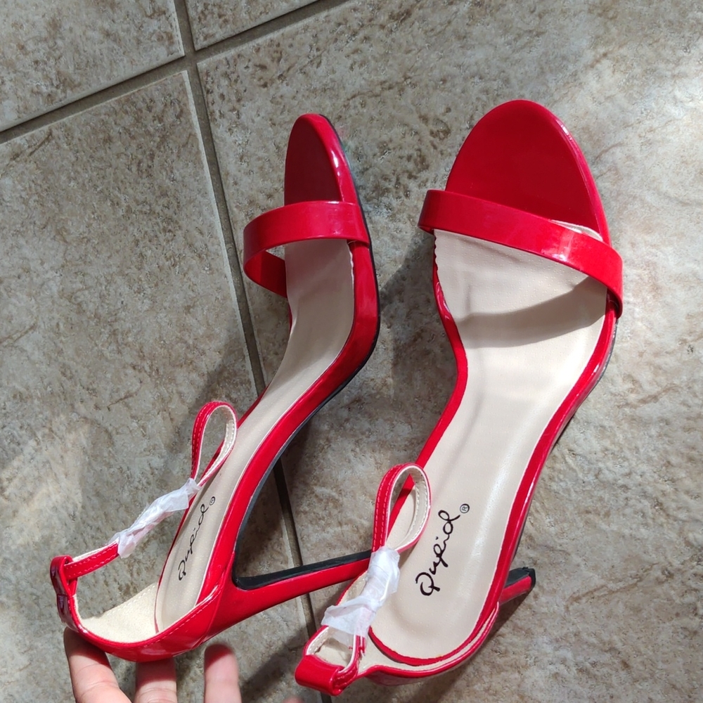 Red Patent Stilettos